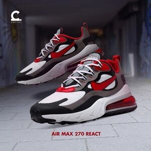 Nike Air Max 270 React GS 'University Red